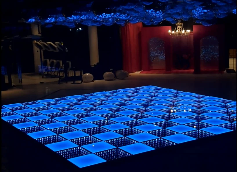 Pista LED Infinity Glow en evento