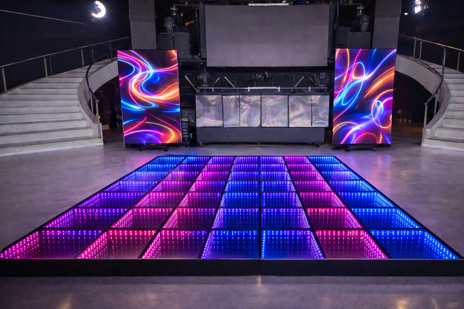 Pista LED Infinity en evento