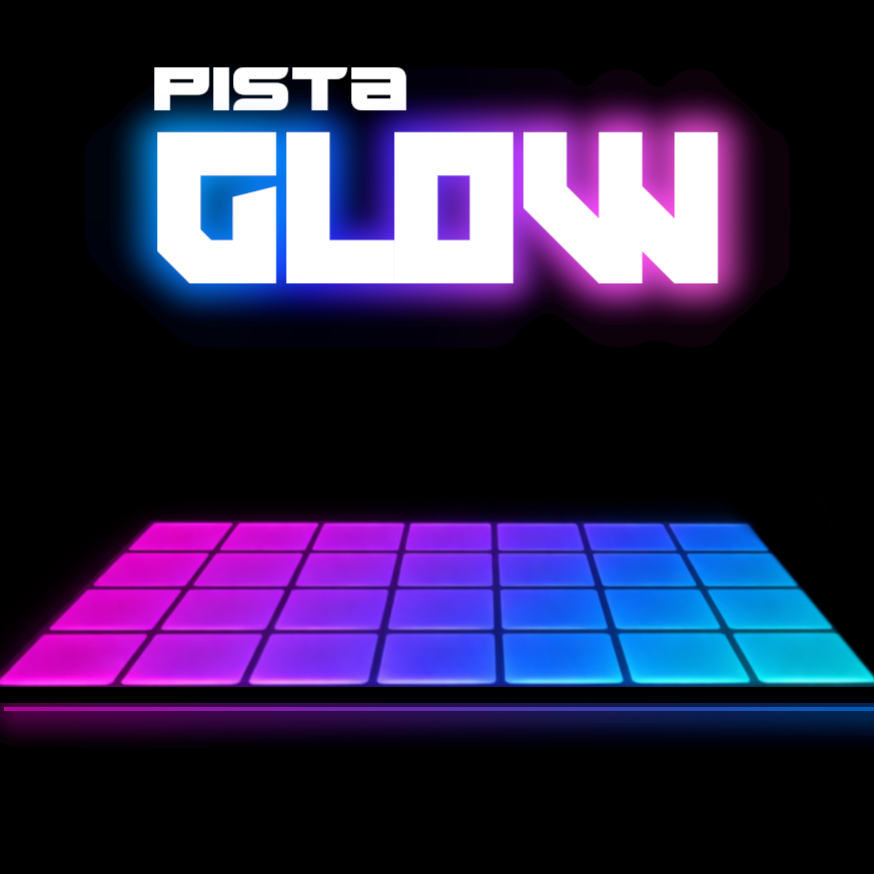 Mockup de Pista LED Glow