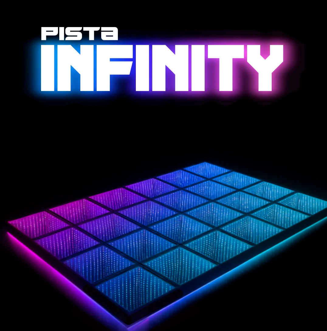 Mockup de Pista LED Infinity